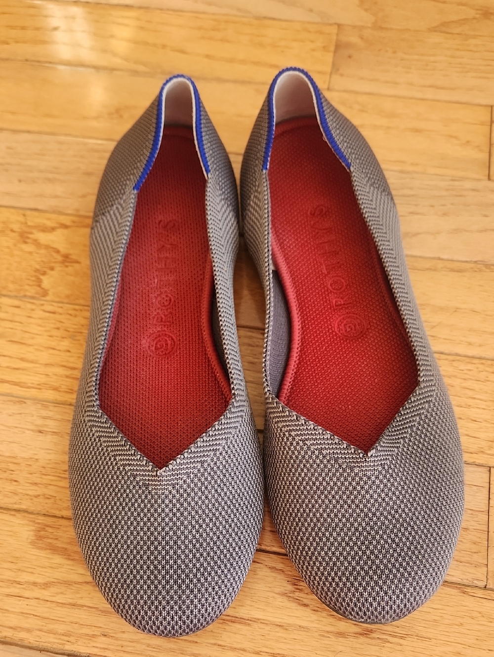 Rothy's Round Toe Ballet Flat in Pebble Gray
